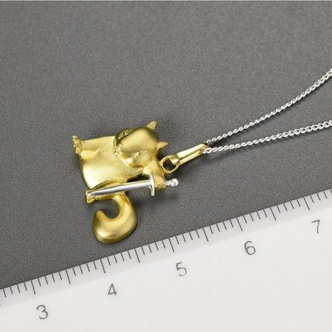 Gold Guard Necklace Pet Lovers Animal Jewelry Funny Necklace - Froppin