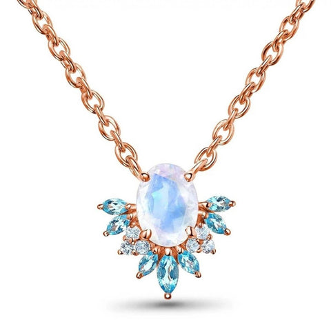 Gold Moonstone Necklace - Froppin