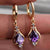 Gold Stone Earrings, Crystal Earrings, Heart Earrings, Hourglass Earrings, Rainbow Earrings Gift For Her Statement Earrings Blood Earrings - Froppin
