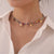 Golden Beaded Butterfly Colorful Choker - Froppin