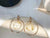 Golden Hoop Golden Flakes Charm Earrings - Froppin