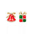 Hat Earrings, Christmas Earrings Enamel Earrings Gift Earrings, Cute Earrings, Holiday Earrings Star Earrings Minimalist Earrings Cube Studs - Froppin