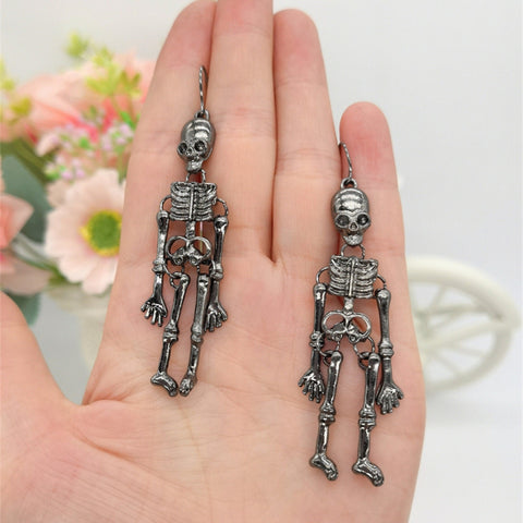Human Anatomy Earrings, Skeleton Earrings, Funny Earrings, Skull Earrings, Death Earrings, Halloween Earrings, Scary Earrings, RIP Earrings - Froppin