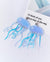 Jellyfish Double Color Earrings Blue Orange - Froppin