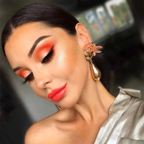 Large Magnolia Flower Earrings - Froppin