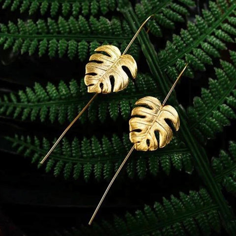 Long Leaves of Fall Earrings Cute Earrings - Froppin