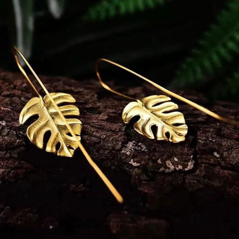 Long Leaves of Fall Earrings Cute Earrings - Froppin