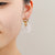Minimalist Cherry Blossom Bridal Flower Earrings, Bridesmaid Earrings Gifts, Floral Jewelry Hoop Earrings, Pearl Earrings, Delicate Earrings - Froppin