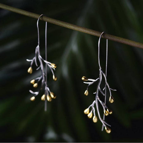 Minimalist Fall Tree Earrings Statement Earrings - Froppin