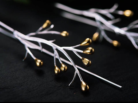 Minimalist Fall Tree Earrings Statement Earrings - Froppin