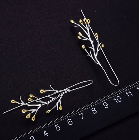 Minimalist Fall Tree Earrings Statement Earrings - Froppin