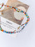 Moon Angel Beaded Colorful 2000s Double Words Necklace - Froppin