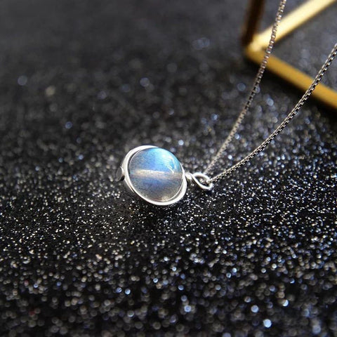 Moonstone Planet Necklace - Froppin