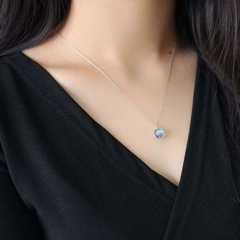 Moonstone Planet Necklace - Froppin