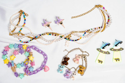 Multicolored Pride Layered Beaded Necklace - Froppin