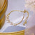 Petals Flower Bracelet Zircon 14K Gold Plated - Froppin