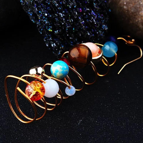Planets Solar System Long Earrings - Froppin