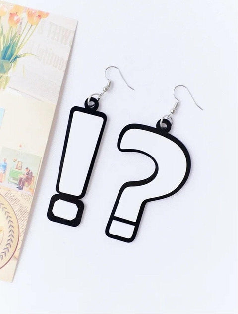 Question Mark and Exclamation Mark Earrings - Froppin