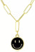 Rainbow of Colorful Smiley Face Necklace - Froppin