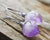 Raw Amethyst Earrings, Purple Stone Earrings, Raw Crystal Earrings, Birthstone Gold Gemstone Earrings, Tiny Clear Minimalist Dangle Earrings - Froppin
