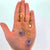 Raw Amethyst Solar Star Sun Symbol Hoop Earrings, Crystal Purple Stone Birthstone Gold Double Hoops, Star Orbit Astrology Dangle Earrings - Froppin