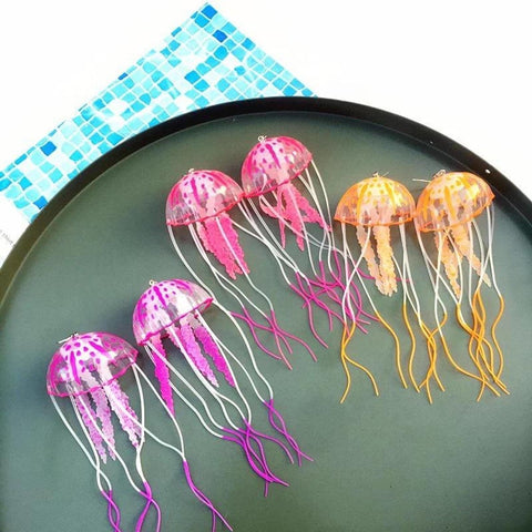 Real Jellyfish Earrings Colorful Earrings - Froppin