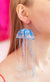 Realistic Jellyfish Colorful Long Lightweight Funny Date Night Earrings - Froppin