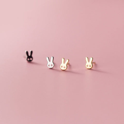 S925 Bunny Cute Earrings Animal Earrings Silver Earrings - Froppin