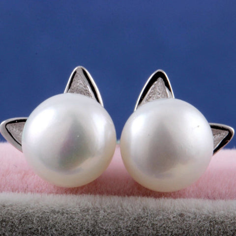 S925 Cute Earrings Cat Earrings Animal Earrings Stud - Froppin