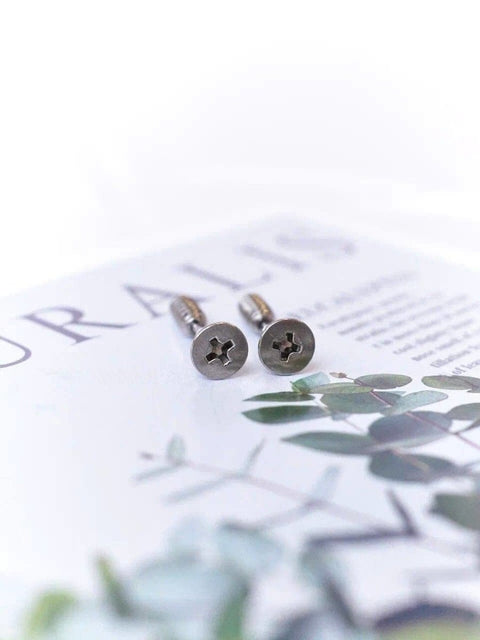 Screw Nail Unisex Realistic Earrings - Froppin