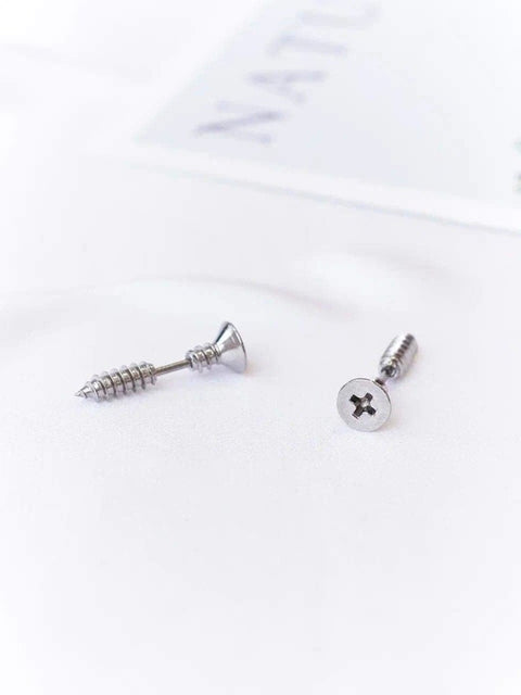 Screw Nail Unisex Realistic Earrings - Froppin