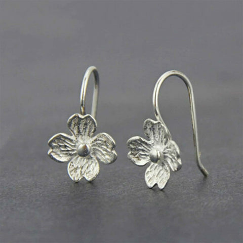 Silver Flower Earrings - Froppin