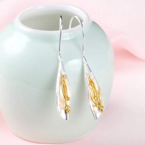 Silver Flower Earrings, Gold Floral Earrings, Minimalist Earrings, Bridal Flower Earrings, Hypoallergenic Earrings For Her, Bridal Earrings - Froppin