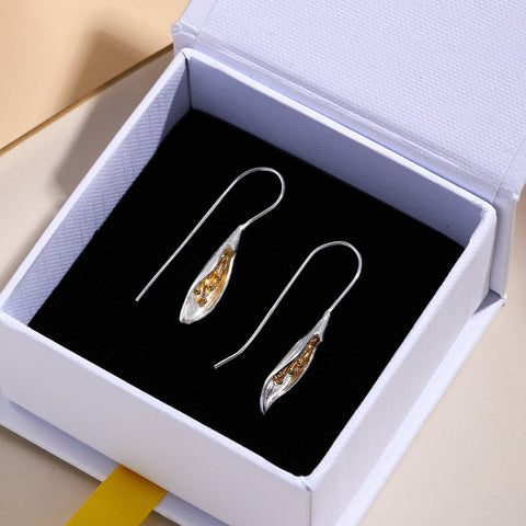 Silver Flower Earrings, Gold Floral Earrings, Minimalist Earrings, Bridal Flower Earrings, Hypoallergenic Earrings For Her, Bridal Earrings - Froppin