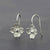 Silver Flower Earrings, S925 Minimalist Earrings, Cute Floral Earrings, White Earrings Petal Jewelry, Bridal Flower Earrings, Hypoallergenic - Froppin