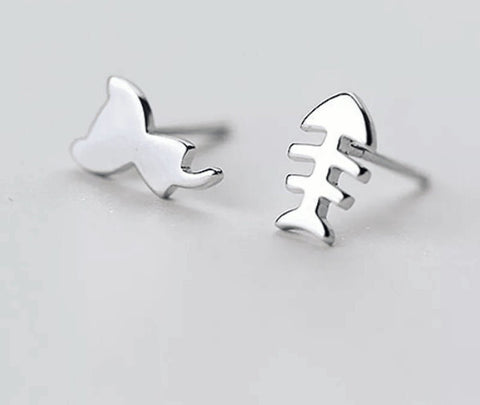 Silver Kitten Earrings - Froppin
