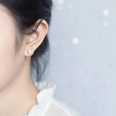Silver Kitten Earrings - Froppin