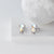 Silver Moonstone Astronaut Earrings, Space Suit Stone Earrings, Cosmic Gemstone Stud Earrings, Solar System Earrings, Moon Crystal Earrings - Froppin