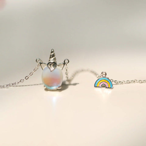 Silver Rainbow Necklace - Froppin