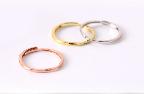 Simple Gold Ring Silver Ring Cute Delicate Jewelry - Froppin