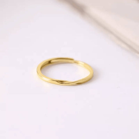 Simple Gold Ring Silver Ring Cute Delicate Jewelry - Froppin