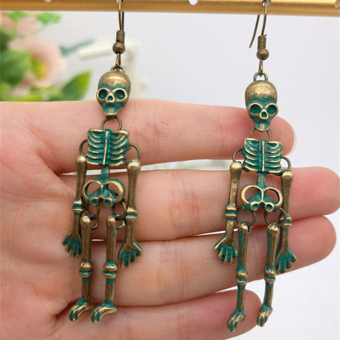 Skeleton Earrings, Hangman Earrings, Fun Earrings, Skull Earrings, Death Earrings, Halloween Earrings, Scary Earrings, RIP Earrings Jewelry - Froppin