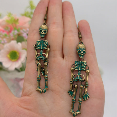 Skeleton Earrings, Hangman Earrings, Fun Earrings, Skull Earrings, Death Earrings, Halloween Earrings, Scary Earrings, RIP Earrings Jewelry - Froppin