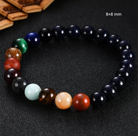 Solar System Beaded Bracelet Classic Cosmos Space - Froppin