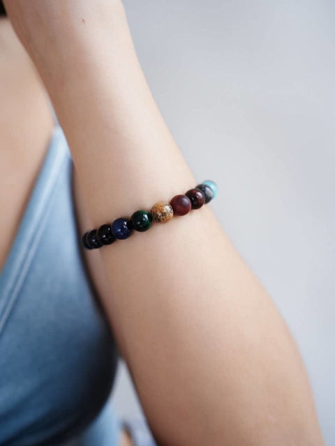Solar System Beaded Bracelet Classic Cosmos Space - Froppin