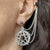 Spiritual Chain Cuff Earrings Ear Cuff Earrings Statement Earrings, Hugging Cuff Stud Earrings Star Of David Gift For Her Religious Earrings - Froppin