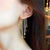 Star Threads Tassel Long Earrings Piercing Imitation Gold Elegant Girly Eye Catching - Froppin