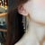 Star Threads Tassel Long Earrings Piercing imitation Gold Elegant Girly Eye catching - Froppin