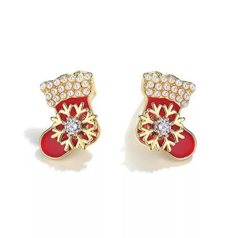 Stocking Earrings Christmas Earrings - Froppin