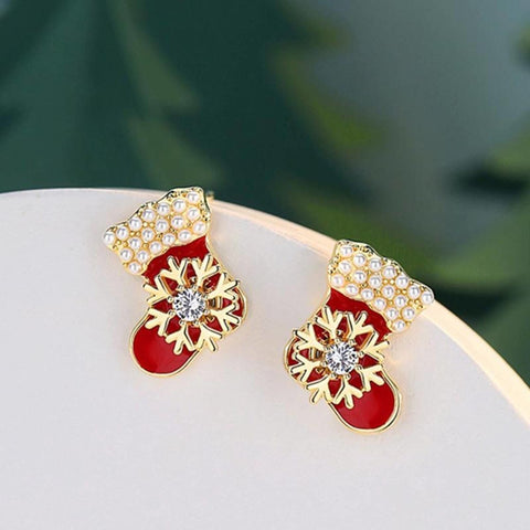 Stocking Earrings Christmas Earrings - Froppin